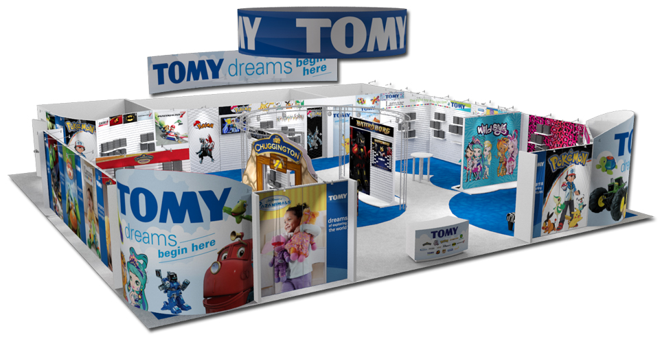 Tomy Trade Show Booth Rendering