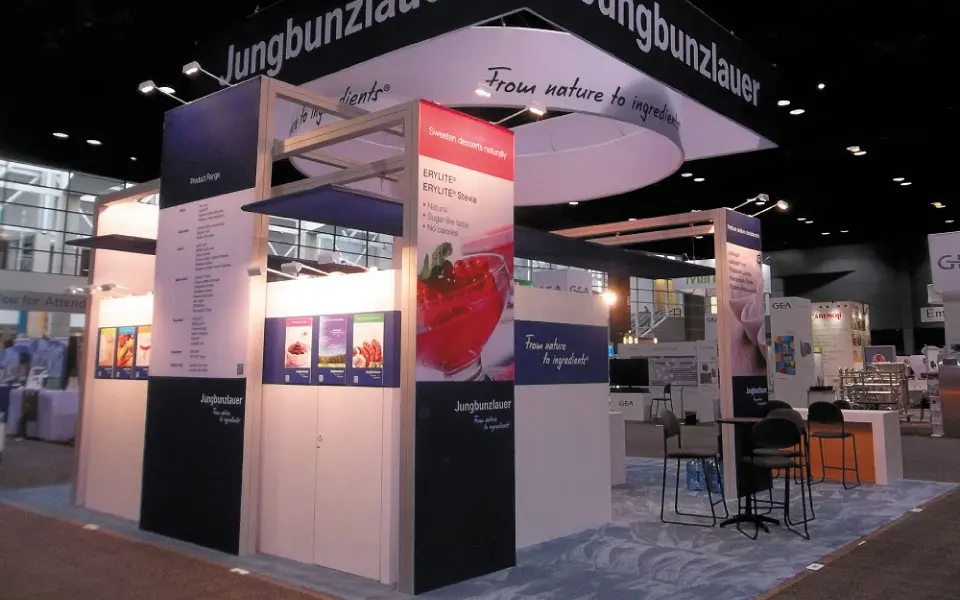 20x20 Trade Show Booth Rear Elevation 2 | Jungbunzlauer