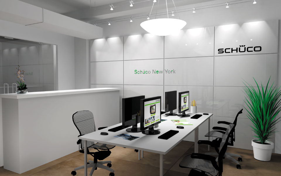 Schuco product showroom design view 2