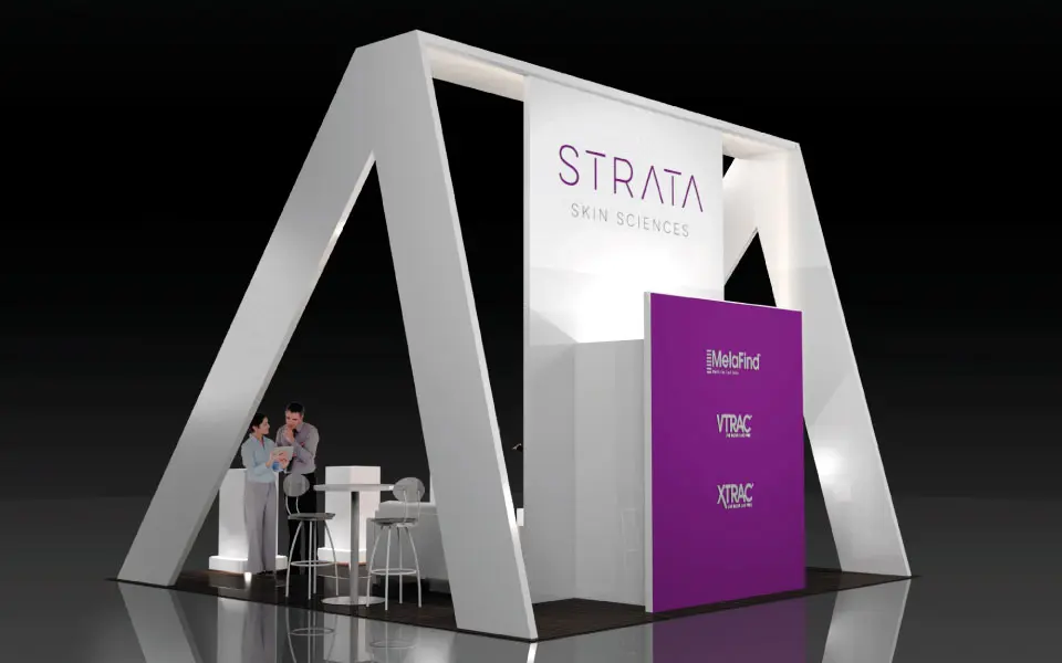 Simple Booth Design for Strata | DisplayCraft