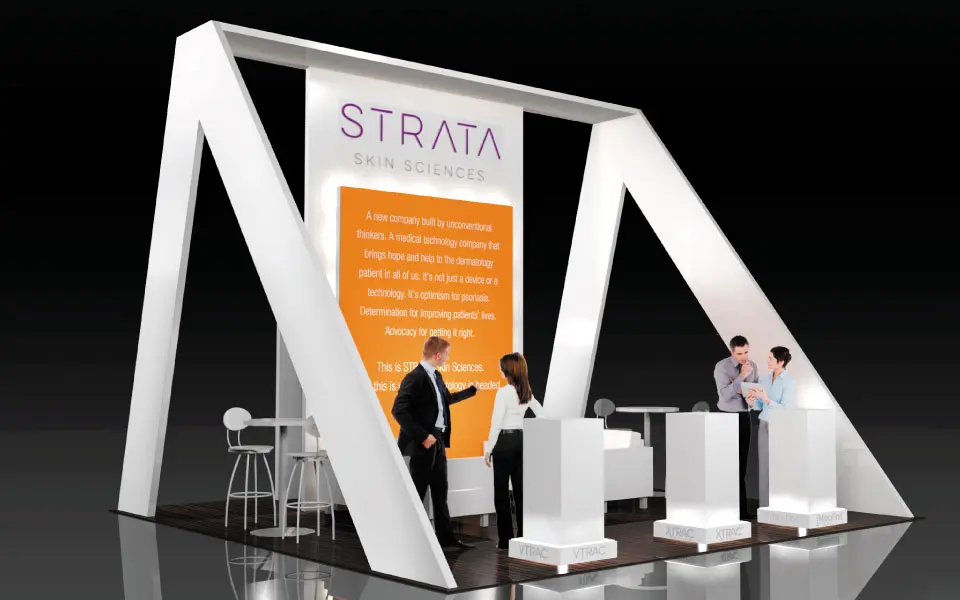 Simple Booth Design for Strata | DisplayCraft