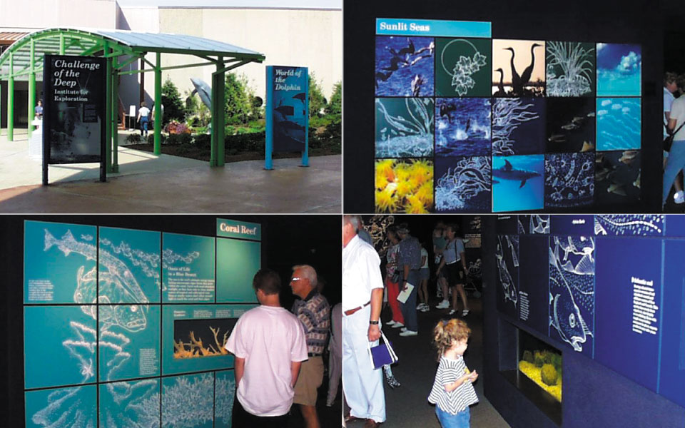 Mystic Aquarium Installation Collage | DisplayCraft