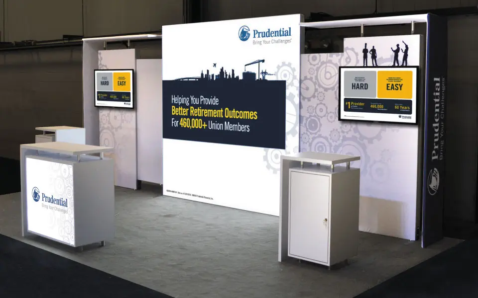 Hybrid Display Solution - Hybrid Trade Show Booth | Prudential Retirement