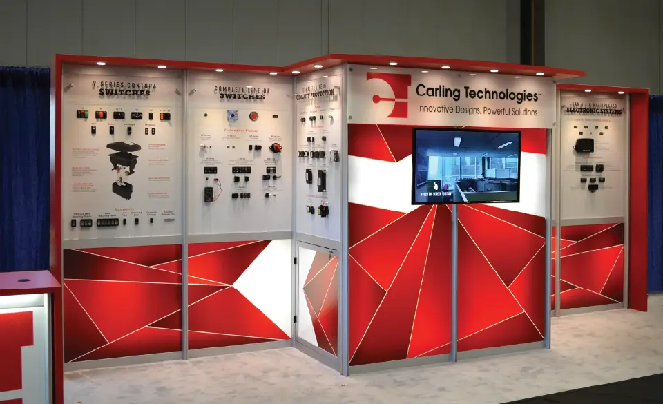 Custom Linear Trade Show Exhibits and Inline Booths