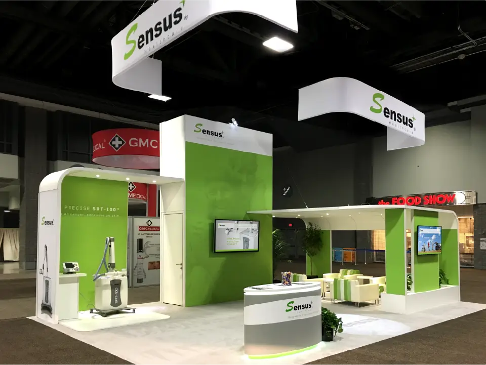 trade show booth rental for Sensus Healthcare