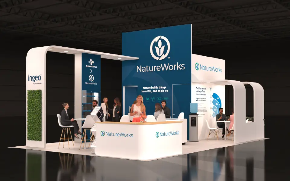 20x30 Custom Trade Show Rental Booth for NatureWorks