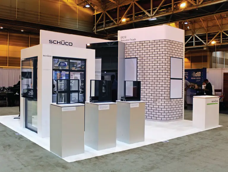 Eco-friendly trade show booth design for Greenbuild