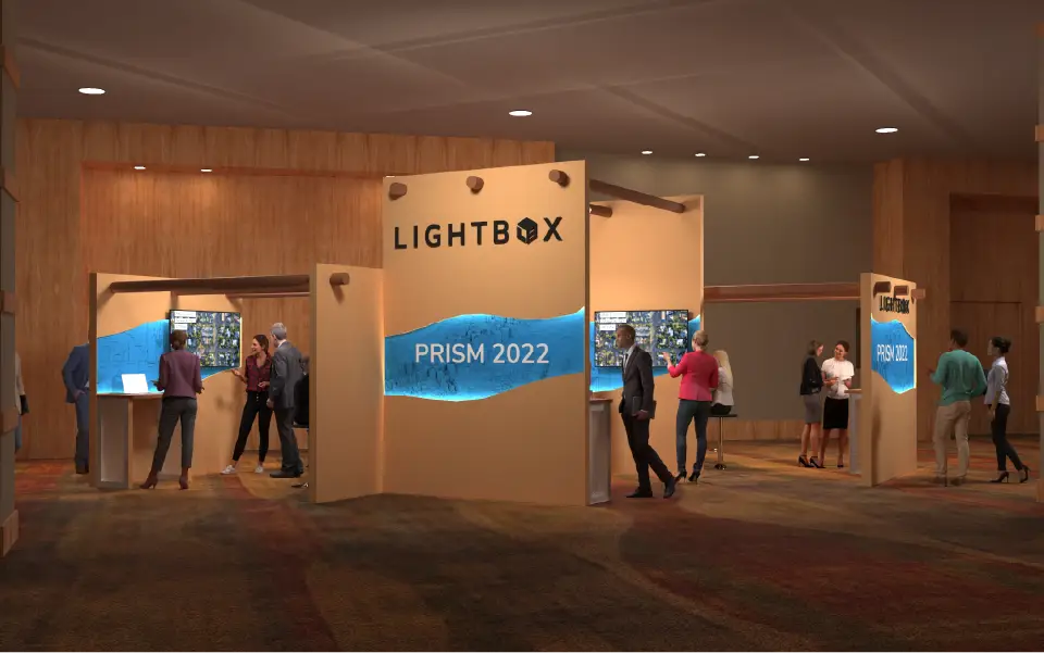 Adobe Architecture Inspired Trade Show Exhibit Design for Lightbox