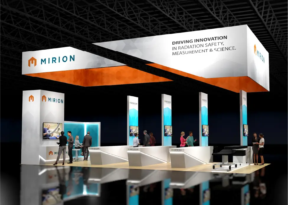 Mirion custom trade show exhibit design concept 