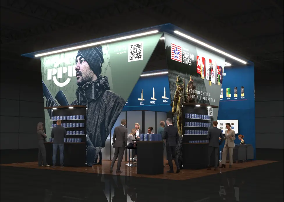 TRZ PPU custom trade show booth design concept