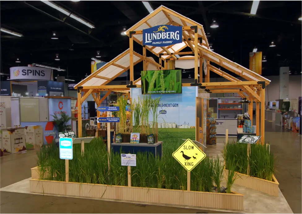 Lundberg Custom Trade Show Booth at Natural Products Expo West Show