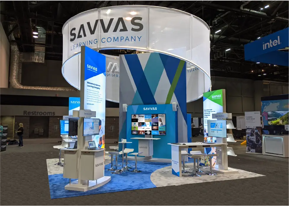 Savvas Custom Island Exhibit at FETC Conference 